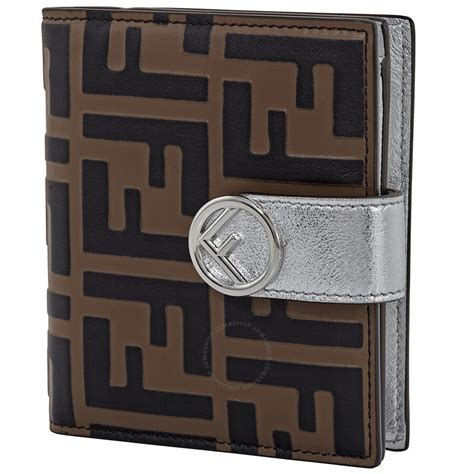 fendi bifold wallet with change purse|fendi leather printed bifold wallet.